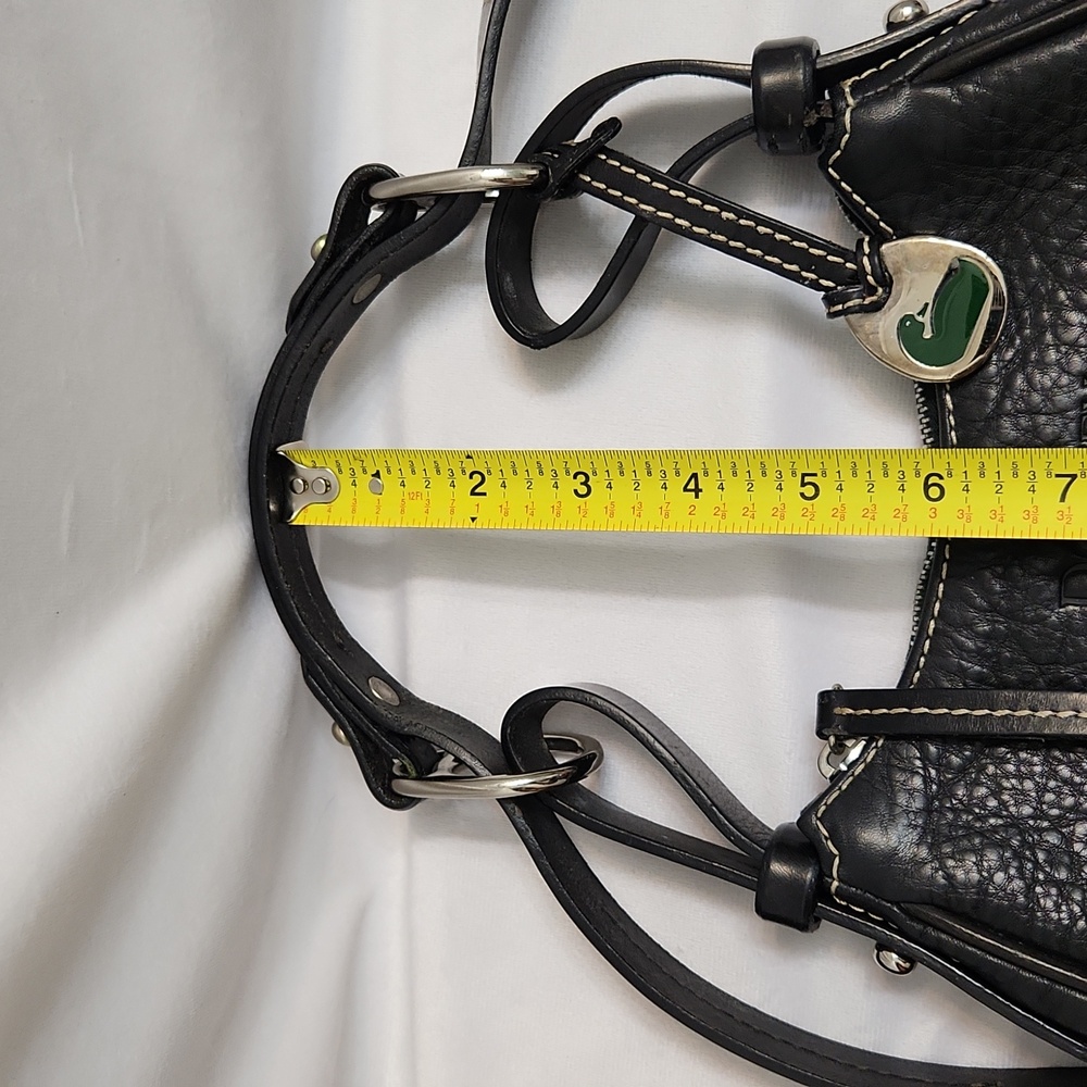 Dooney & Bourke Black Leather Shoulder Bag - Picture 10 of 14